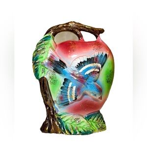 RARE! Dee Bee Japan Vintage Bird Wall Planter Vase